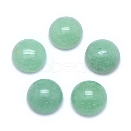 Natural Green Aventurine Cabochons G-E492-H-28-1