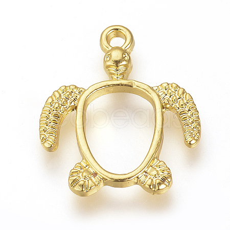 Alloy Open Back Bezel Pendants LS-X-PALLOY-R098-62G-1