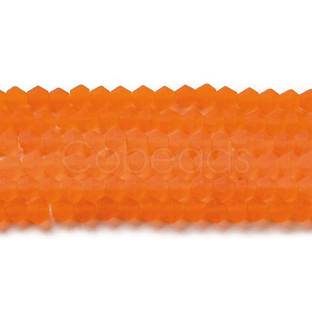 Imitate Austrian Crystal Frosted Glass Beads Strands EGLA-A039-T2mm-MD11-1