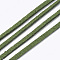 Faux Suede Cord, Faux Suede Lace, Green, 2.5~2.8x1.5mm, about 1.09 yards(1m)/strand