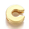 Alloy Slide Charms, Letter C, 12.5x12x4mm, Hole: 1.5x7.5mm