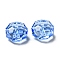 Transparent K9 Glass Beads, Faceted, Rondelle, Sapphire, 8x5mm, Hole: 1.2mm