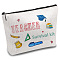 Nurse Theme Polycotton Custom Canvas Stroage Bags,  Metal Zipper Pouches, Rectangle, Word, 18x25cm