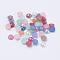 Half Round Domed Imitated Pearl Acrylic Cabochons, Mixed Color, 4x2mm