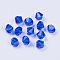 Imitation Austrian Crystal Beads, Grade AAA, K9 Glass, Faceted, Bicone, Blue, 8x8mm, Hole: 0.9~1mm