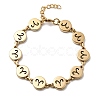 12 Constellations 304 Stainless Steel Link Chain Bracelets BJEW-I239-01G-06-4