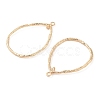Brass Open Back Bezel Pendants LS-KK-N256-01G-G-2