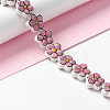 Handmade Porcelain Flower Beads Strands PORC-F003-01F-2