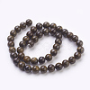 Natural Bronzite Beads Strands X-G-Q605-25-2