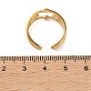 304 Stainless Steel Rhinestone Cuff Open Rings RB-CBAE630-01G-B-2