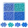 36G 4 Colors Baking Paint Glass Seed Beads SEED-FS0001-20A-1
