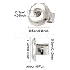 50Pcs Iron Ear Nuts IFIN-FS0001-55-4