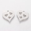 Non-Tarnish 304 Stainless Steel Charms STAS-Q201-T144-2