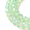 Baking Paint Transparent Glass Beads Strands DGLA-A034-J6MM-D02-3