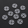 Transparent Resin Snap Fasteners BUTT-N018-008-01-9