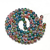 Baking Paint Glass Beads Strands X-DGLA-Q023-8mm-DB70-2