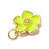 Rack Plating Brass Enamel Charms KK-O142-56G-03-3