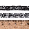 Transparent Crackle Glass Beads Strands GLAA-Q108-04A-01-4