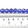 Electroplate Transparent Glass Beads Strands EGLA-A035-T10mm-L14-4
