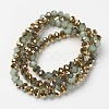 Electroplate Glass Beads Strands EGLA-A034-J6mm-O02-2