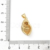 Brass Micro Pave Cubic Zirconia Pendants KK-D317-097G-3