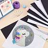 Cross Stitch Canvas Fabric Embroidery Cloth Fabric DIY-NB0004-06-4