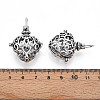 Rack Plating Brass Cage Pendants KK-S751-001AS-3