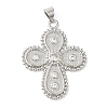 Rack Plating Brass Micro Pave Cubic Zirconia Pendants KK-R143-02P-1