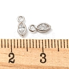 Real Platinum Plated Rhodium Plated 925 Sterling Silver Charms STER-K176-03B-P-4