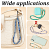 4Pcs 4 Style Round Acrylic Beads & Natural Gemstone Phone Hand Strap Chains FIND-AR0003-89-5