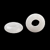 Natural White Jade European Beads G-C134-01F-2