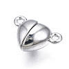 Brass Magnetic Clasps with Loops KK-N233-085P-NF-3