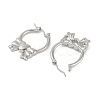 Brass Hoop Earrings for Women EJEW-F344-01P-02-2