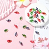 30Pcs 3 Colors Electroplate Glass Faceted Teardrop Beads EGLA-YW0001-86A-5