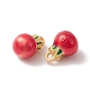 2Pcs Brass Enamel Charms KK-YW0001-87-2