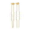 Brass Hair Fork Findings KK-H298-02A-1