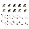 Iron Brooch Findings IFIN-TA0001-27P-2
