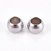 Tarnish Resistant 304 Stainless Steel Smooth Spacer Beads STAS-M006-02-2