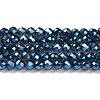 Electroplate Transparent Glass Beads Strands X1-GLAA-H021-01B-FR05-2