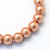 Baking Paint Pearlized Glass Pearl Round Bead Strands HY-Q003-6mm-50-2