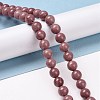 Grade A Natural Rhodonite Beads Strands G-E571-23B-2