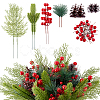 160Pcs Resin & Pvc Artificial Pine Needle Branches FIND-PH0025-62-1