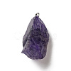 Raw Rough Natural Amethyst Pendants G-A028-01E-3