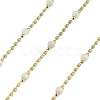 Handmade Brass Glass Beaded Chains GL-CBA1C06-01G-02-1