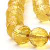 Natural Citrine Beads Strands G-T064-20-10mm-3