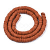 Handmade Polymer Clay Beads Strands CLAY-R089-6mm-158-2