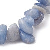 Dyed & Heated Natural Blue Aventurine Chip Beaded Stretch Bracelets for Men Women BJEW-JB12089-01-4