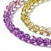 Transparent Glass Beads Strands GLAA-E036-07E-4