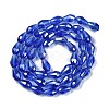 Transparent Electroplate Glass Beads Strands EGLA-N013-T8mm-B11-2