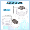Round Transparent Plastics Display Boxes CON-WH0088-39-2